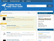 Tablet Screenshot of lagunabeachhappyhourguide.com
